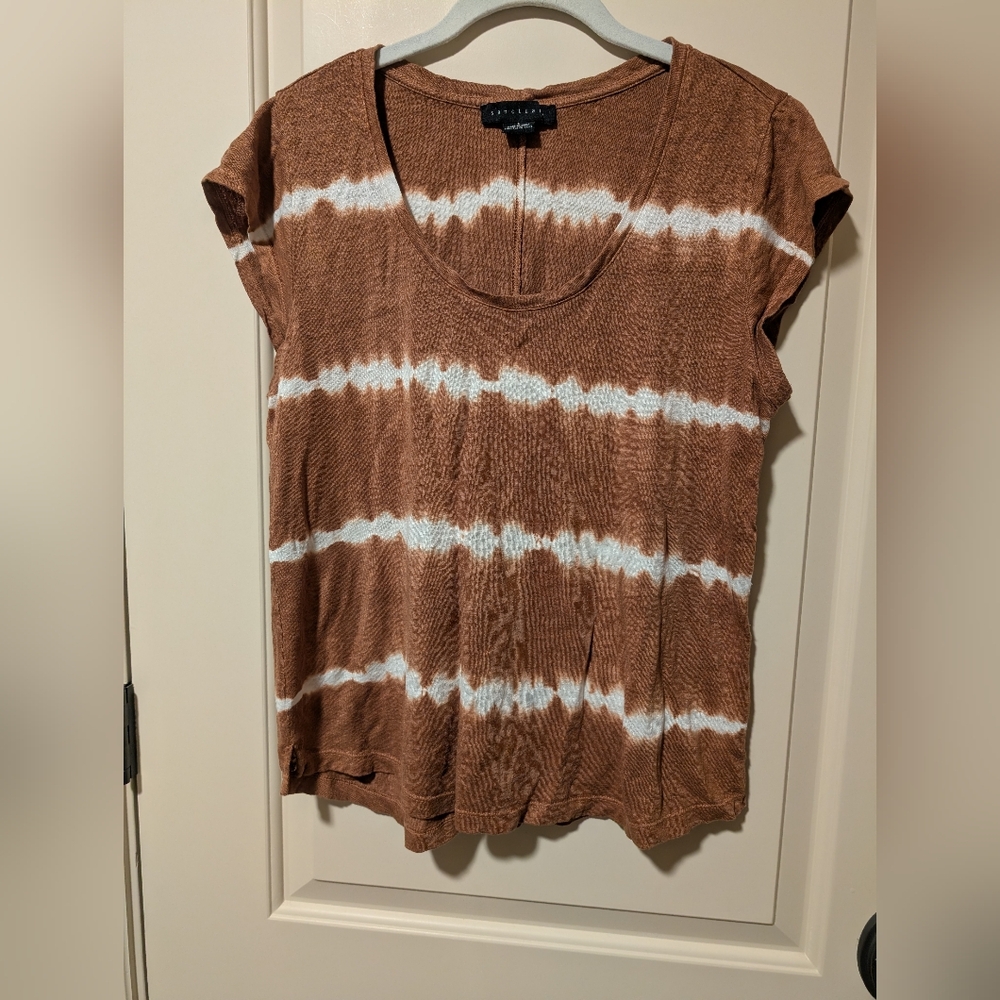Sanctuary Brand 100% Linen Tee, Size L, EUC